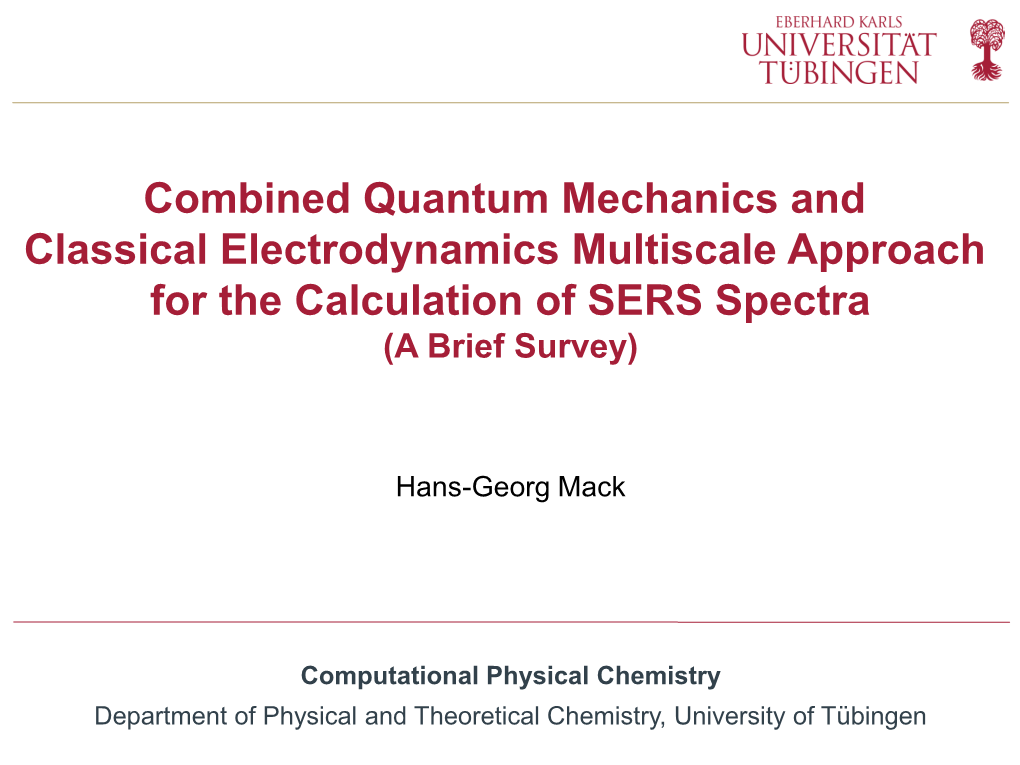 RT-TDDFT, LR-TDDFT) and Classical Electrodynamics (F.I