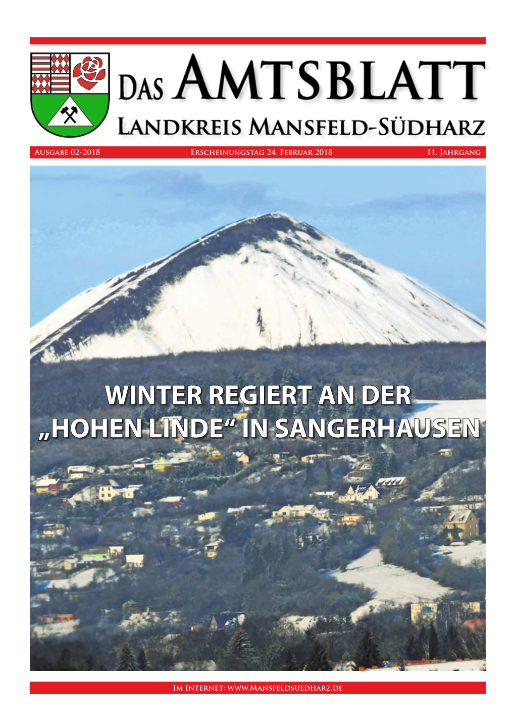 Winter Regiert an Der „Hohen Linde“ in Sangerhausen