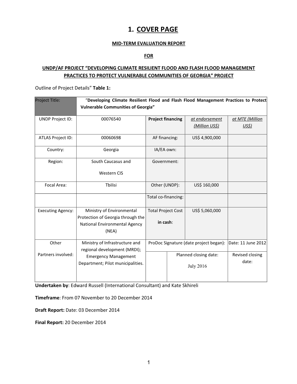 Mid-Term Evaluation Report