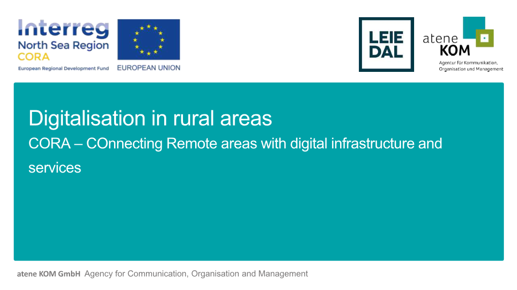 Digitalisation in Rural Areas: CORA