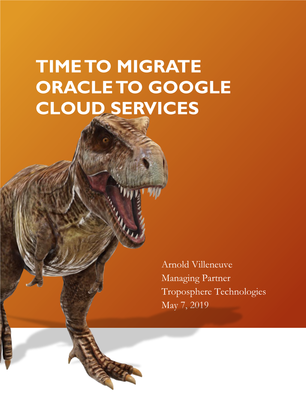 Time to Migrate Oracle to Google Cloud Services