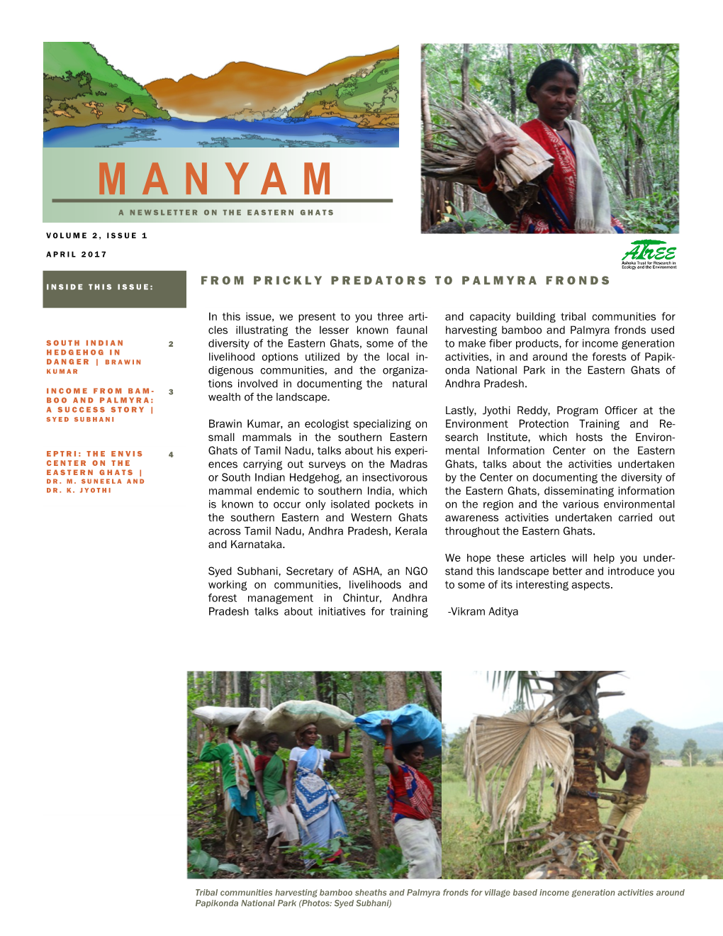 Manyam, Volume 2 Issue 1, April 2017