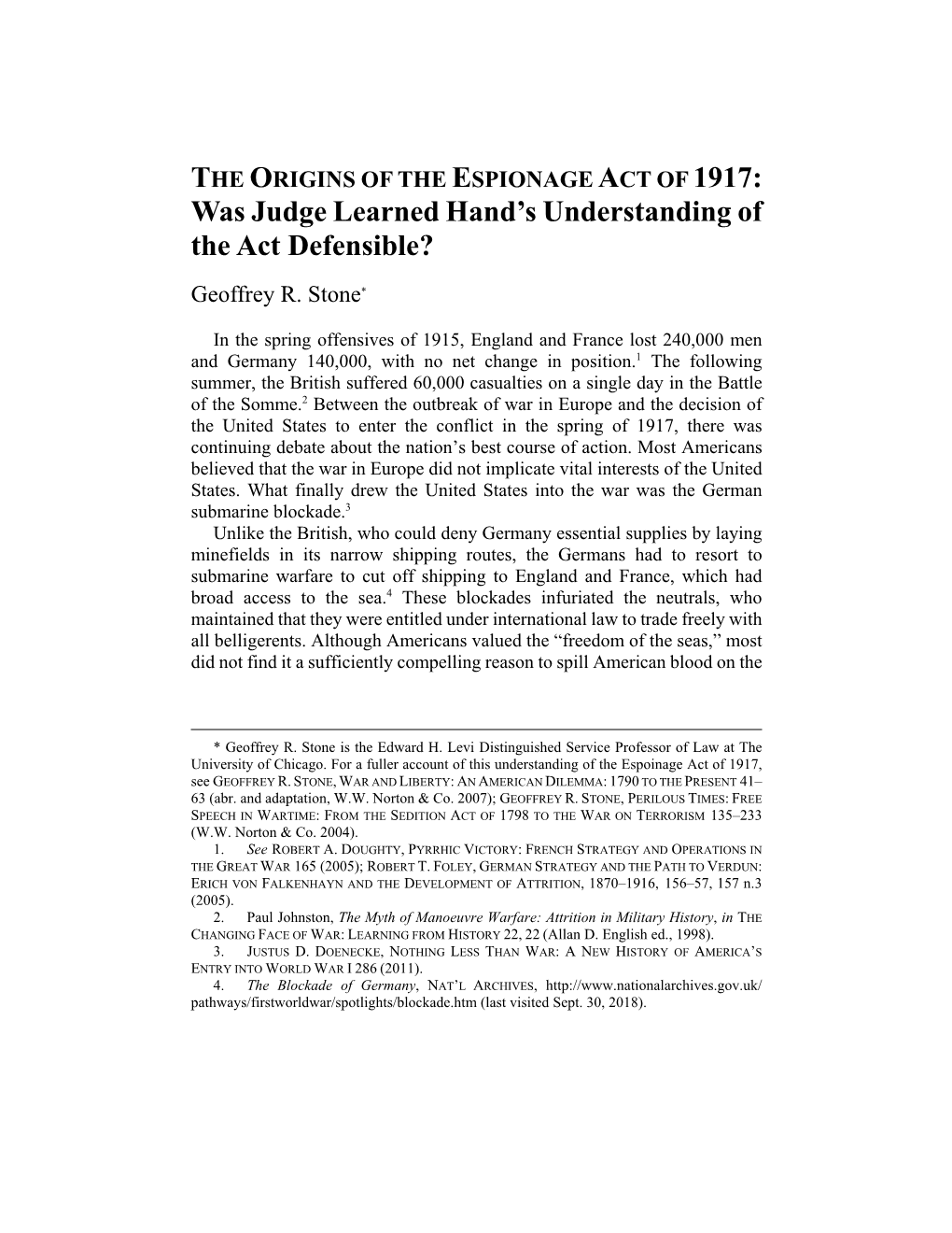 Was Judge Learned Hand's Understanding of the Act Defensible?