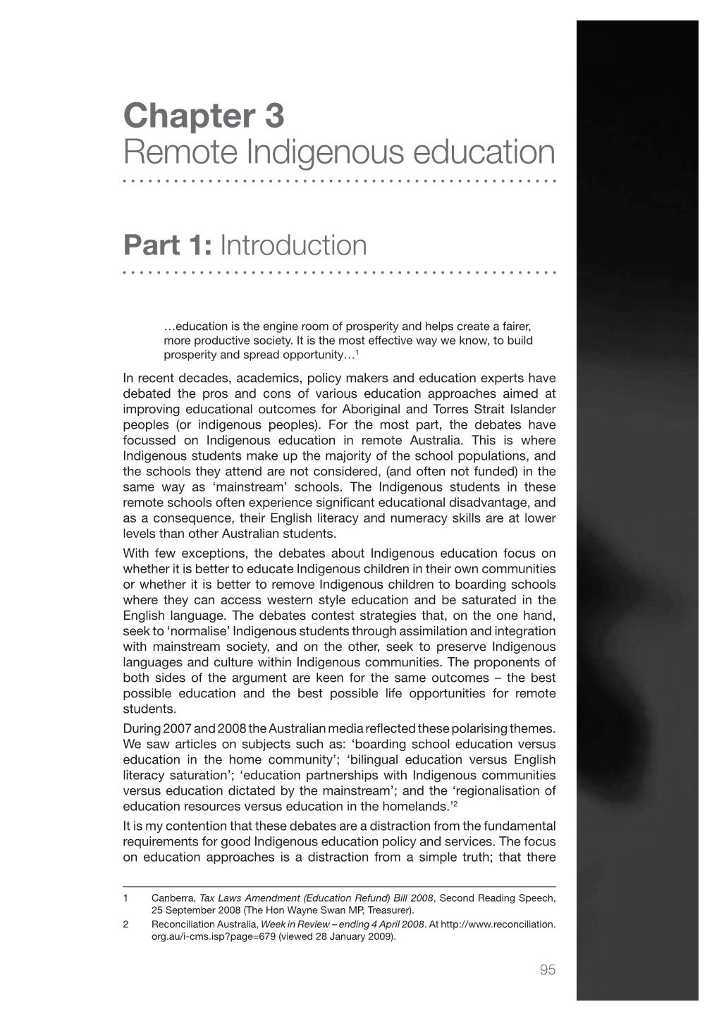 Chapter 3 Remote Indigenous Education