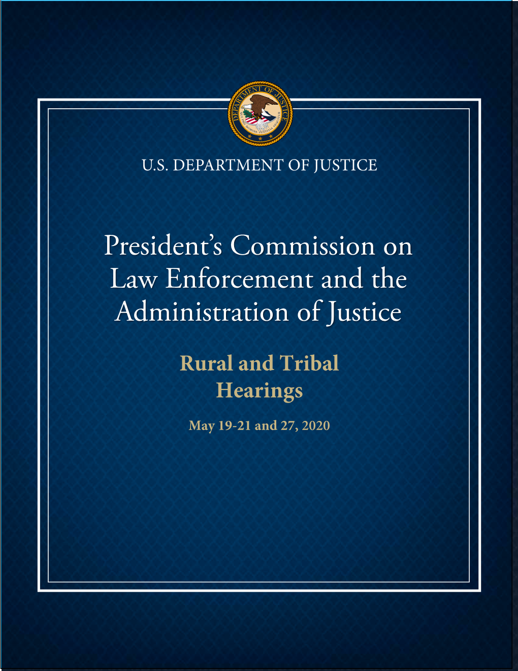 President's Commission on Law Enforcement and the Administration of Justice