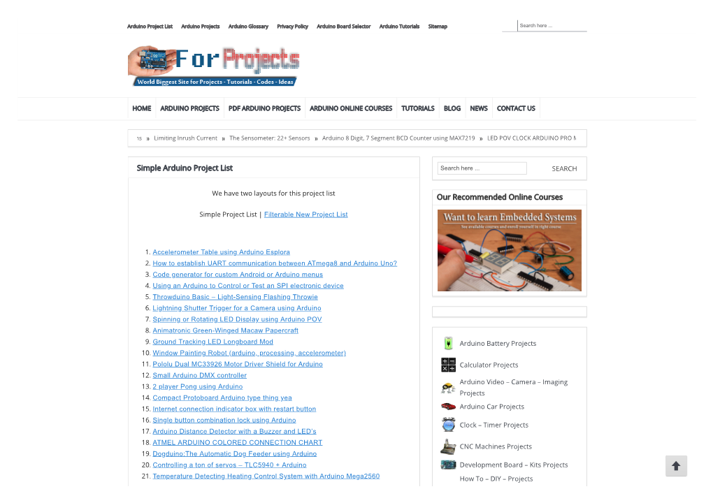 Simple Arduino Project List Our Recommended Online Courses