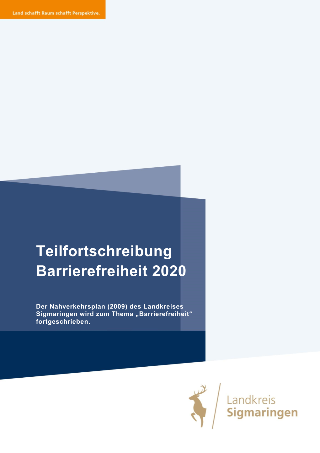 Teilfortschreibung Barrierefreiheit 2020
