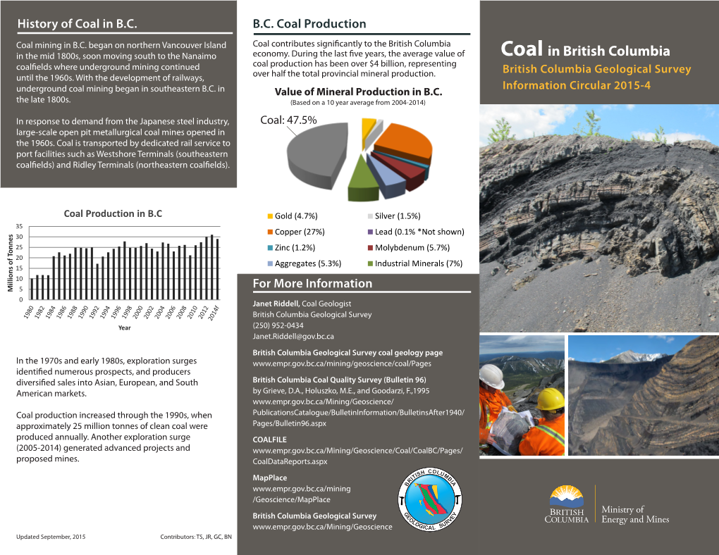 Coal in British Columbia