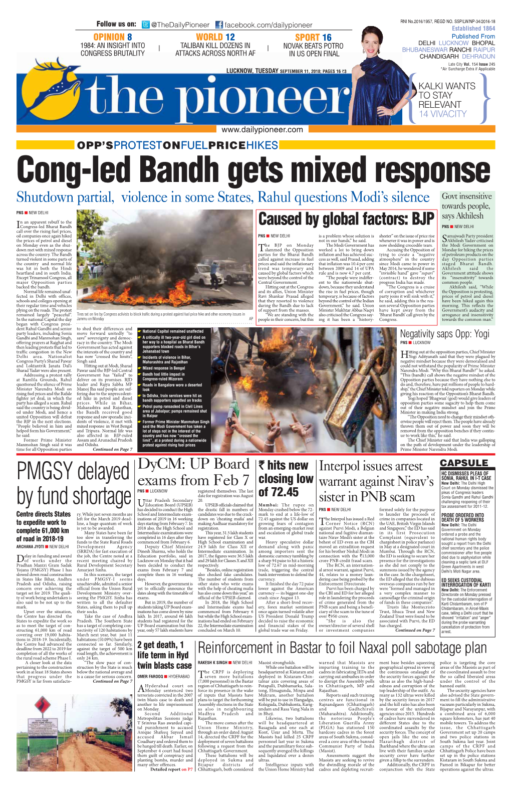 Cong-Led Bandh Gets Mixed Response