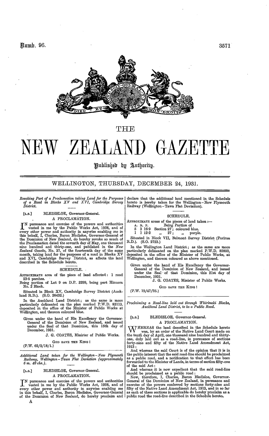 New Zealand Gazette