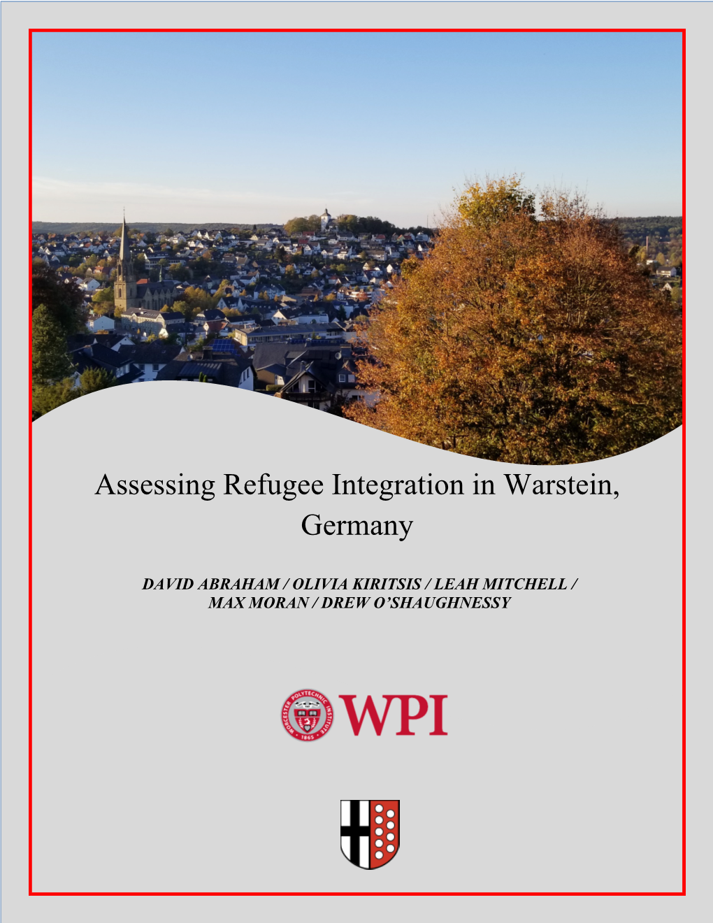 Assessing Refugee Integration in Warstein, Germany