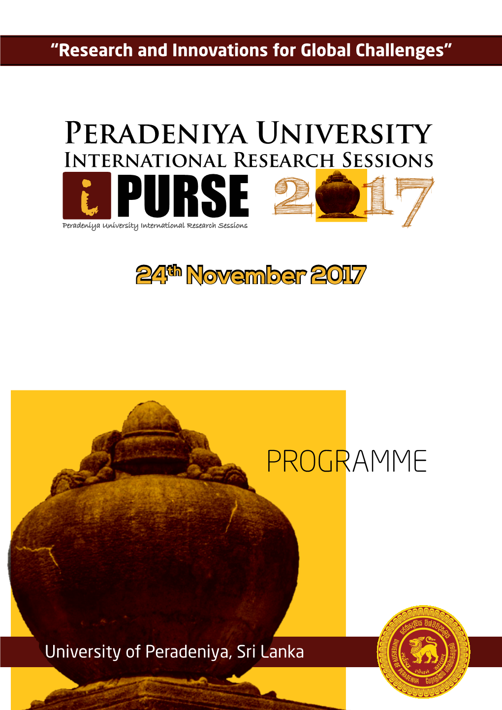 PURSE 2017 Peradeniya University International Research Sessions