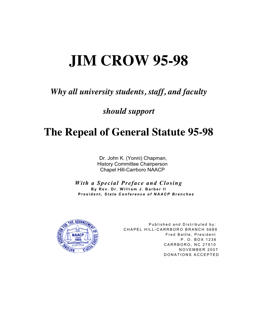 Jim Crow 95-98