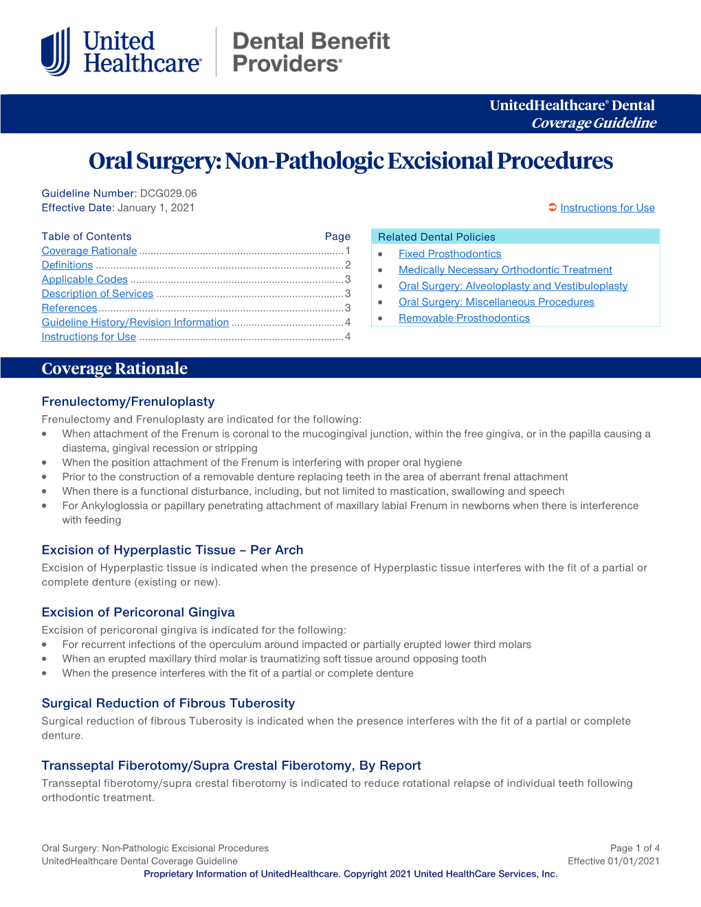 Oral Surgery: Non-Pathologic Excisional Procedures