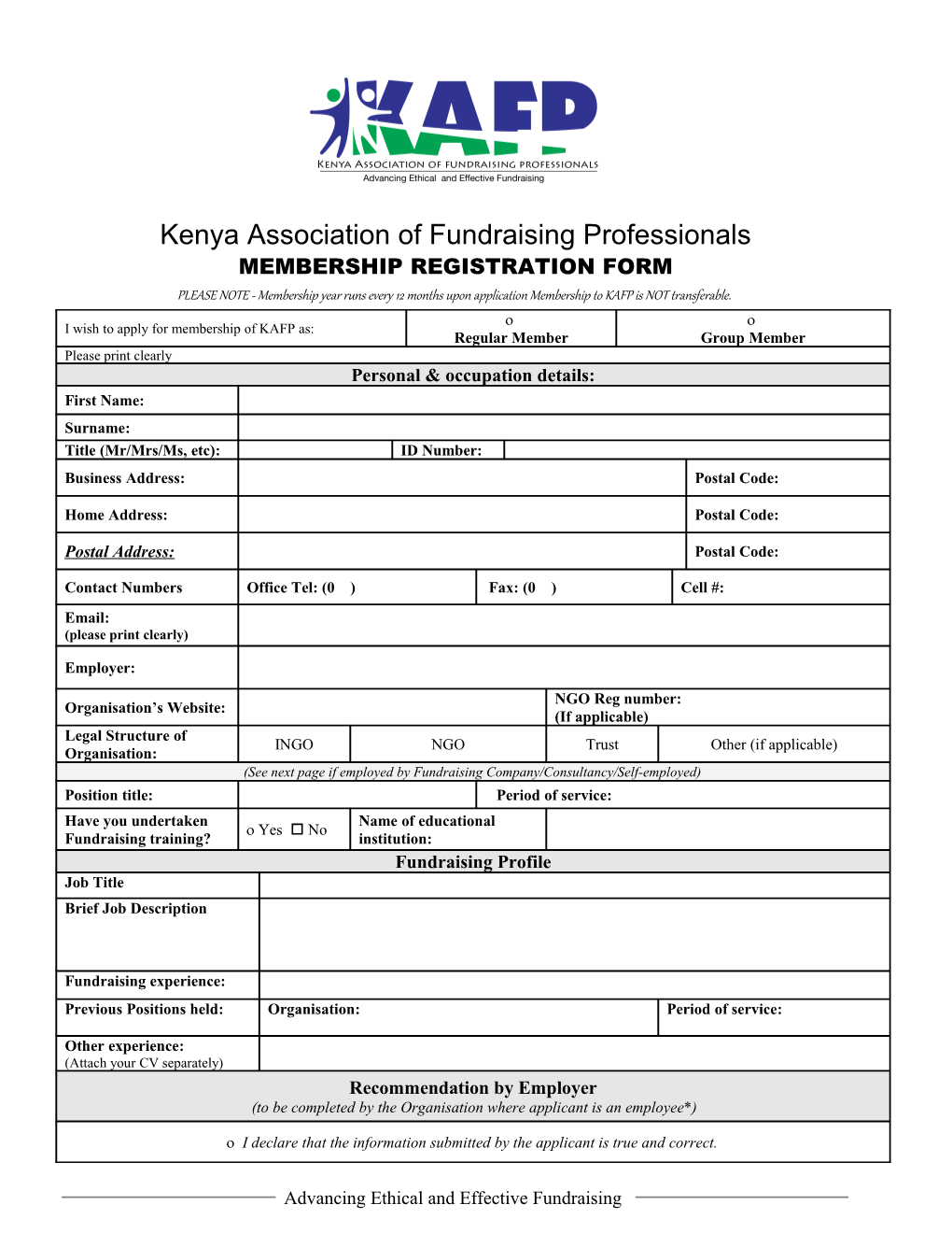 Kenya Association of Fundraising Professionals