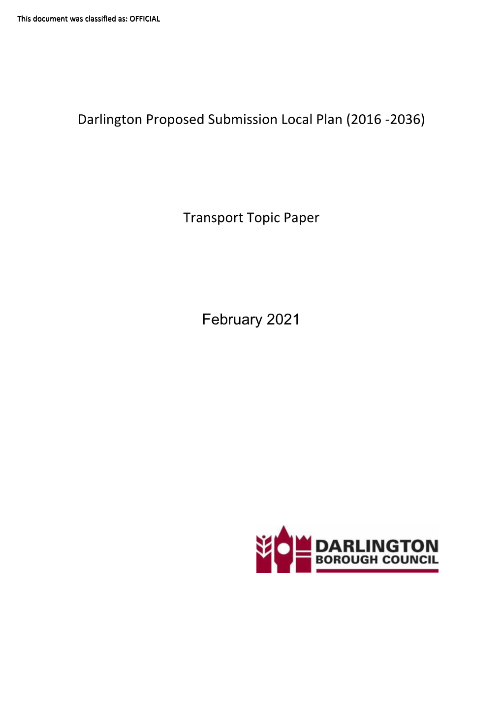 Transport Topic Paper