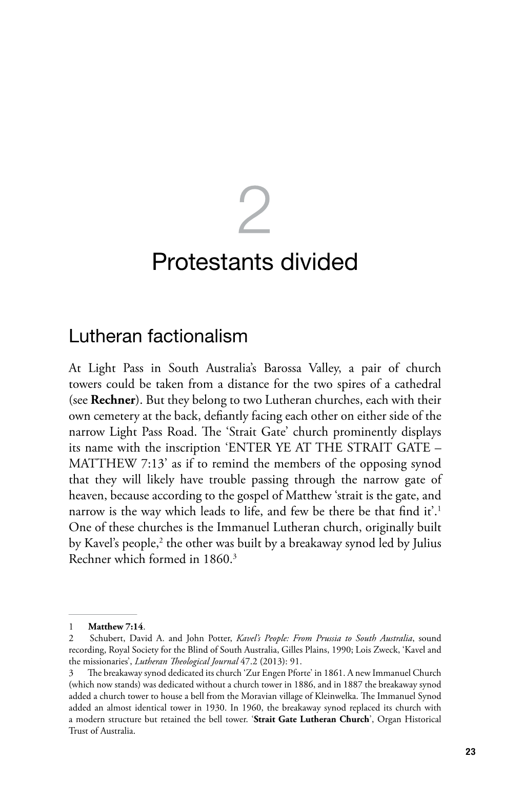 Protestants Divided
