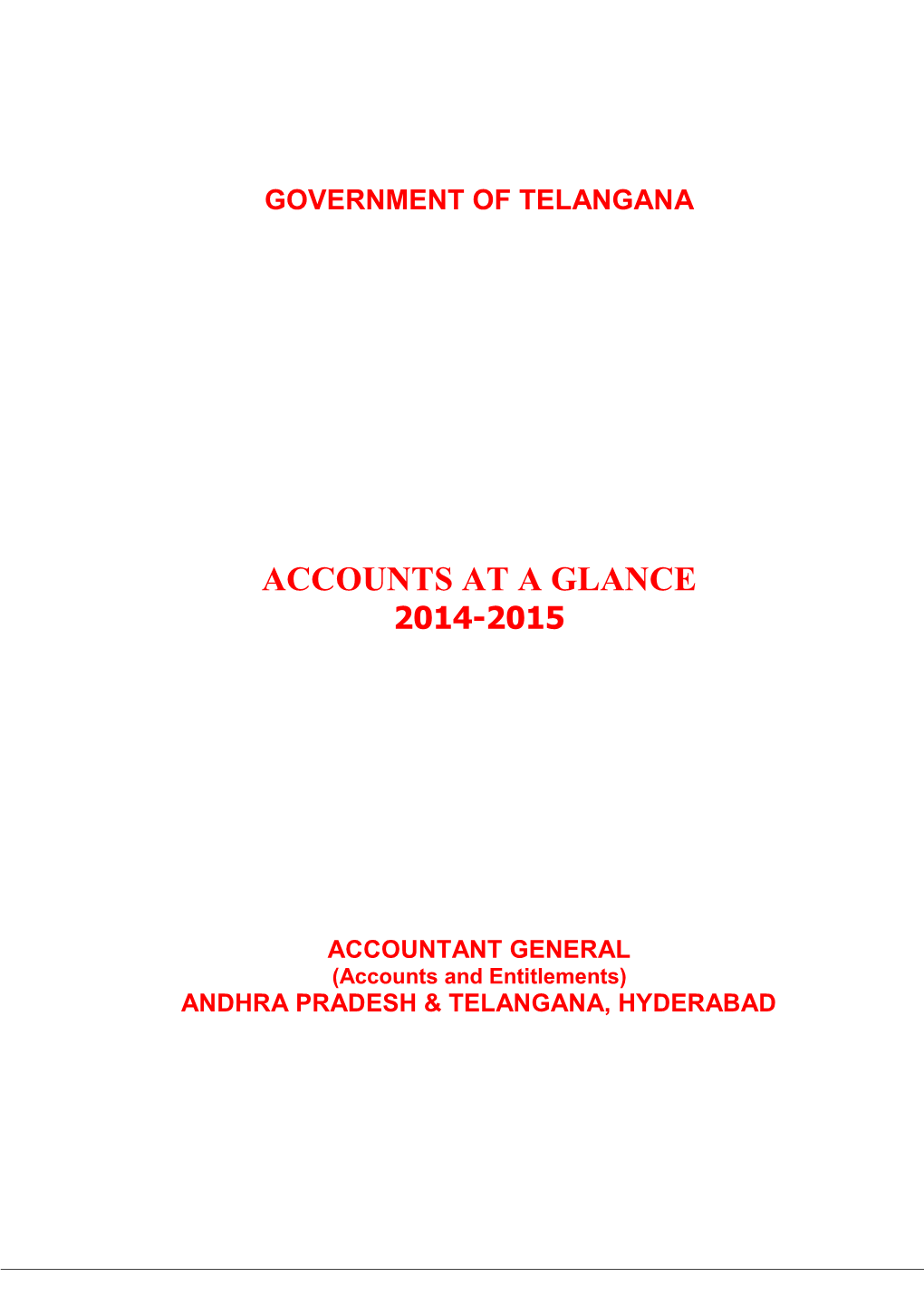 Accounts at a Glance 2014-2015