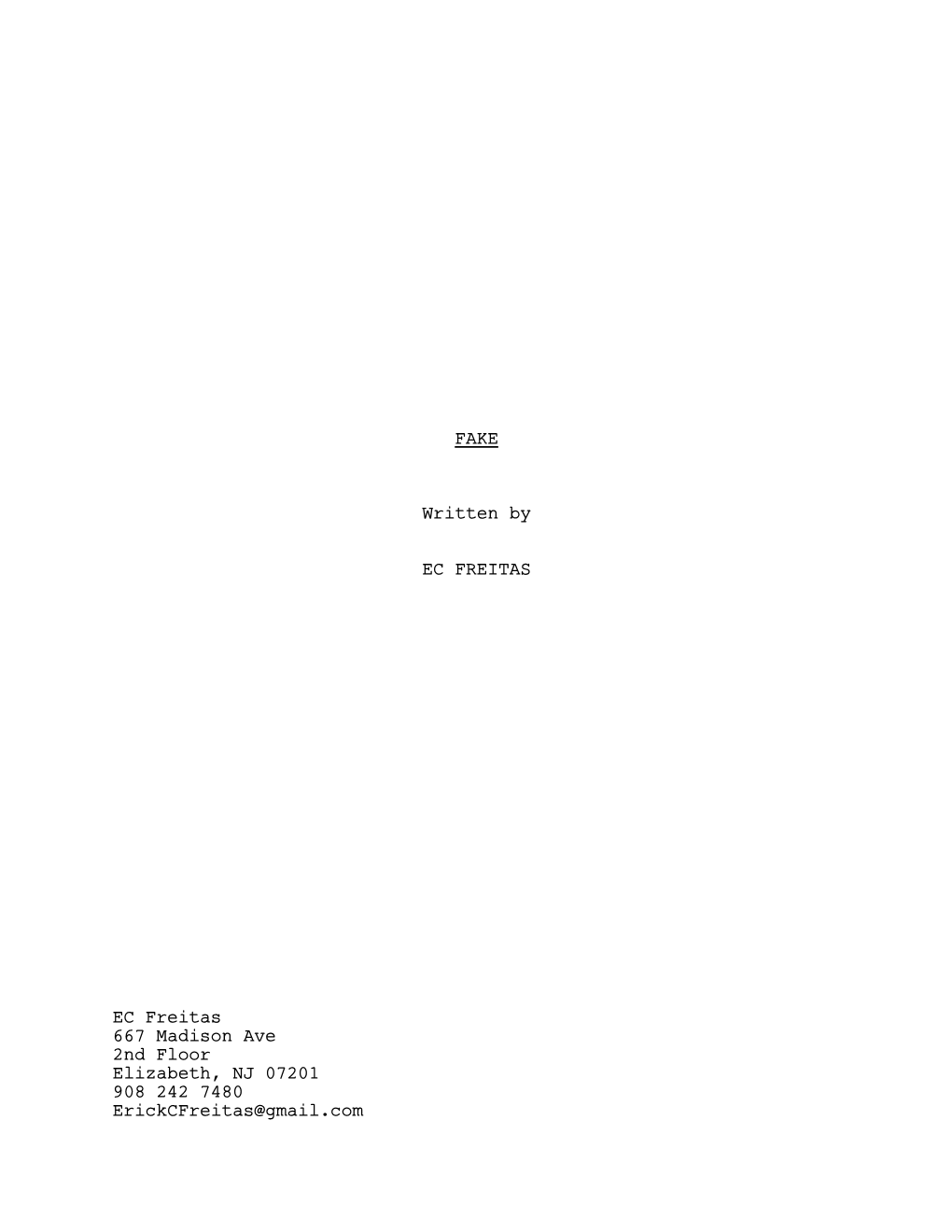 View Screenplay