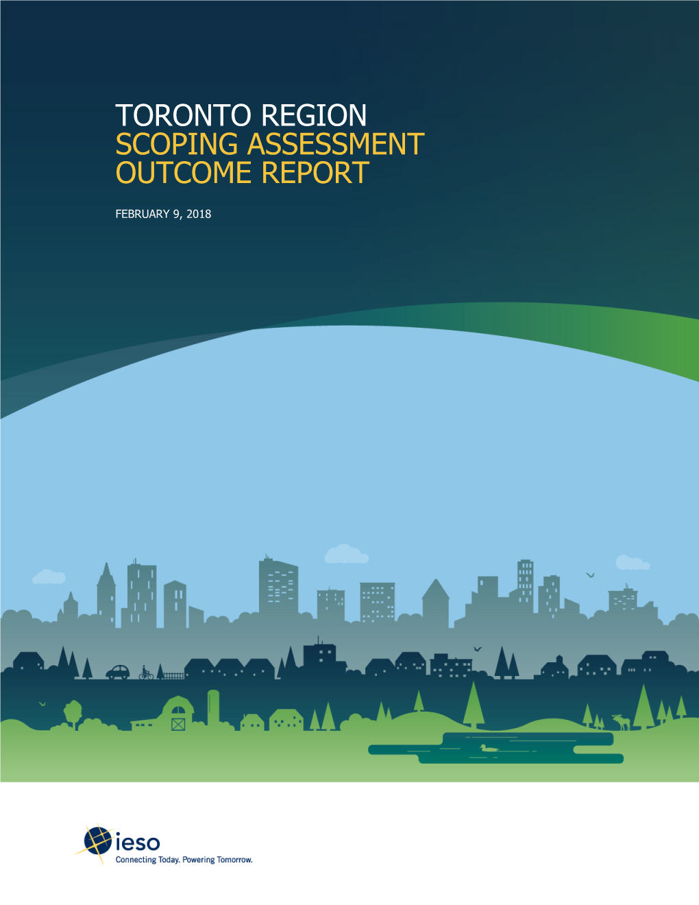 Toronto Region Scoping Assessment Outcome Report