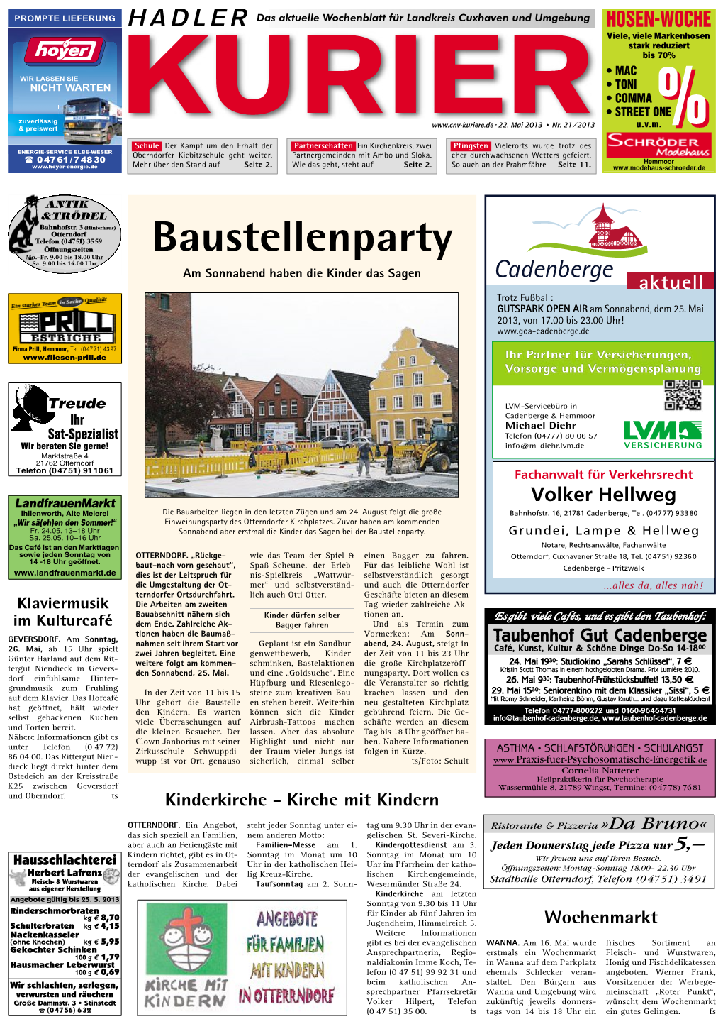 Baustellenparty