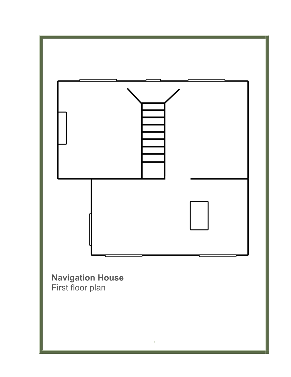 Navigation House First Floor Plan