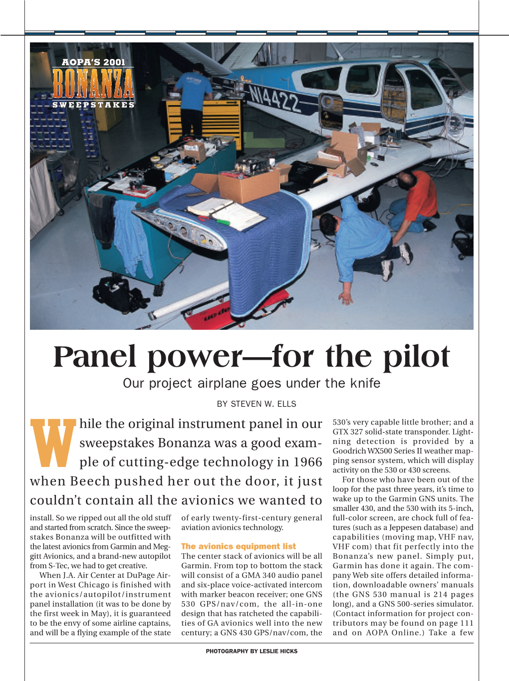 Panel Power—For the Pilot Our Project Airplane Goes Under the Knife