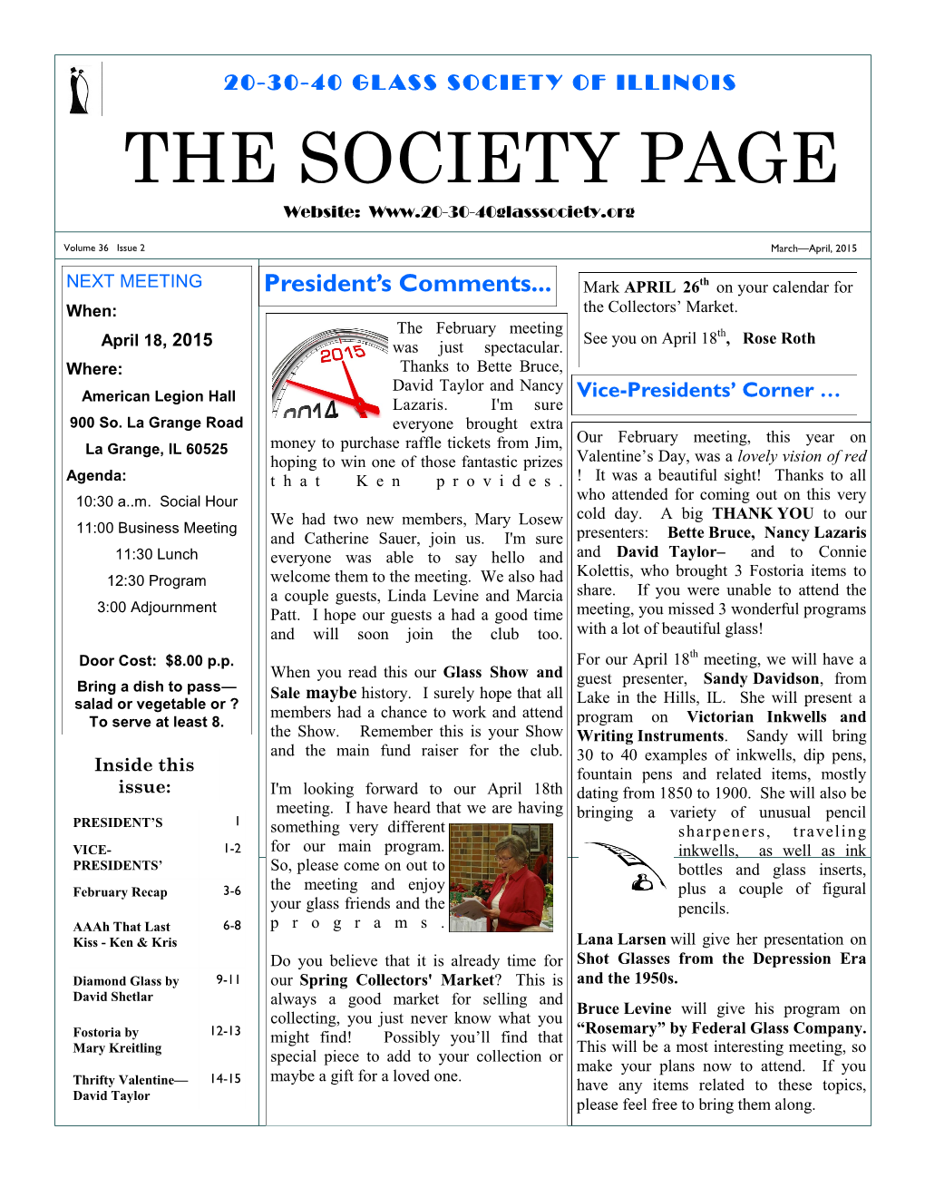 THE SOCIETY PAGE Website