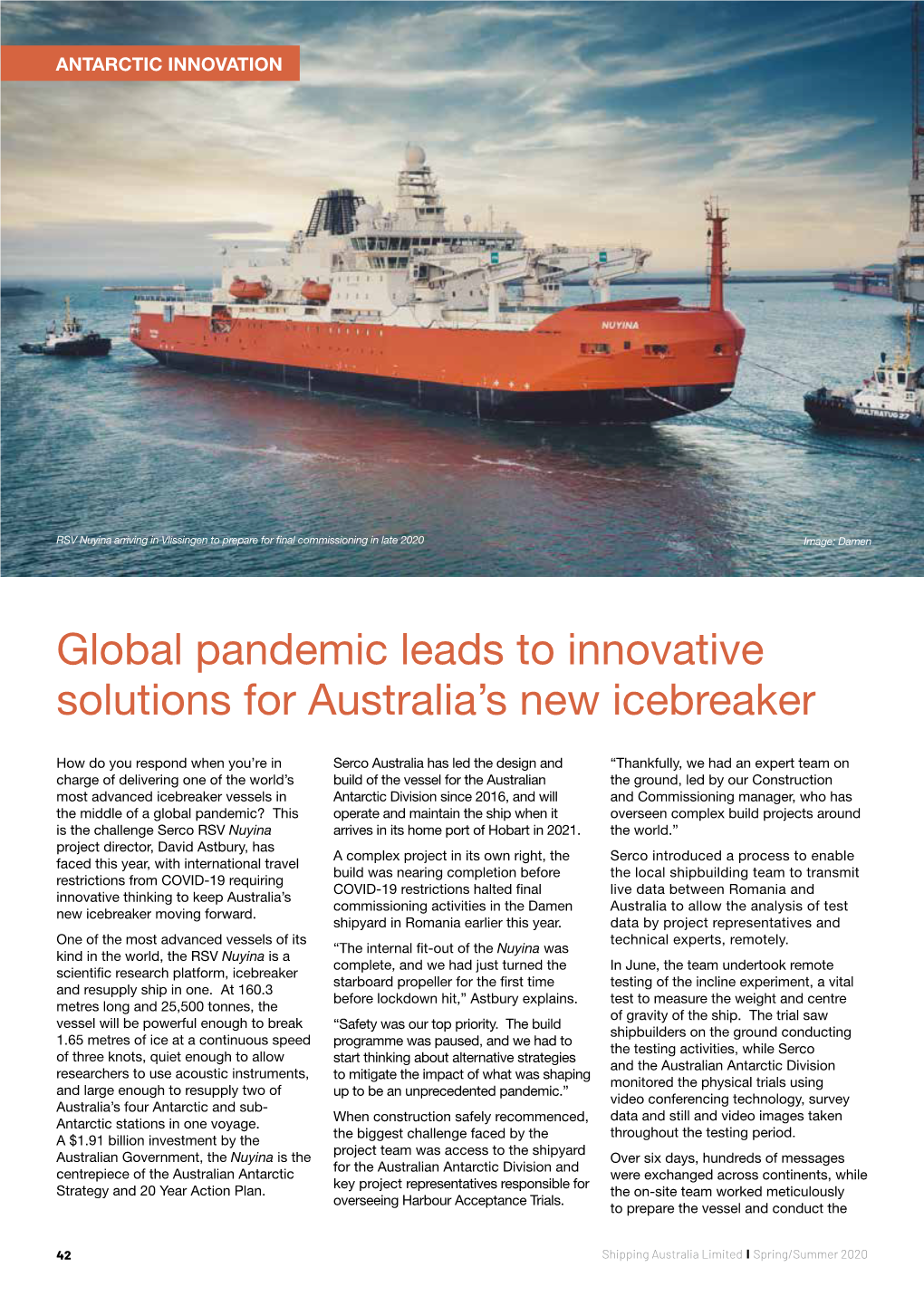 Global Pandemic Leads to Innovative Solutions for Australia's New