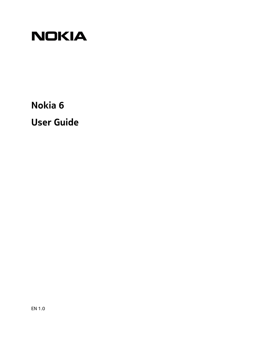 Nokia 6 User Guide
