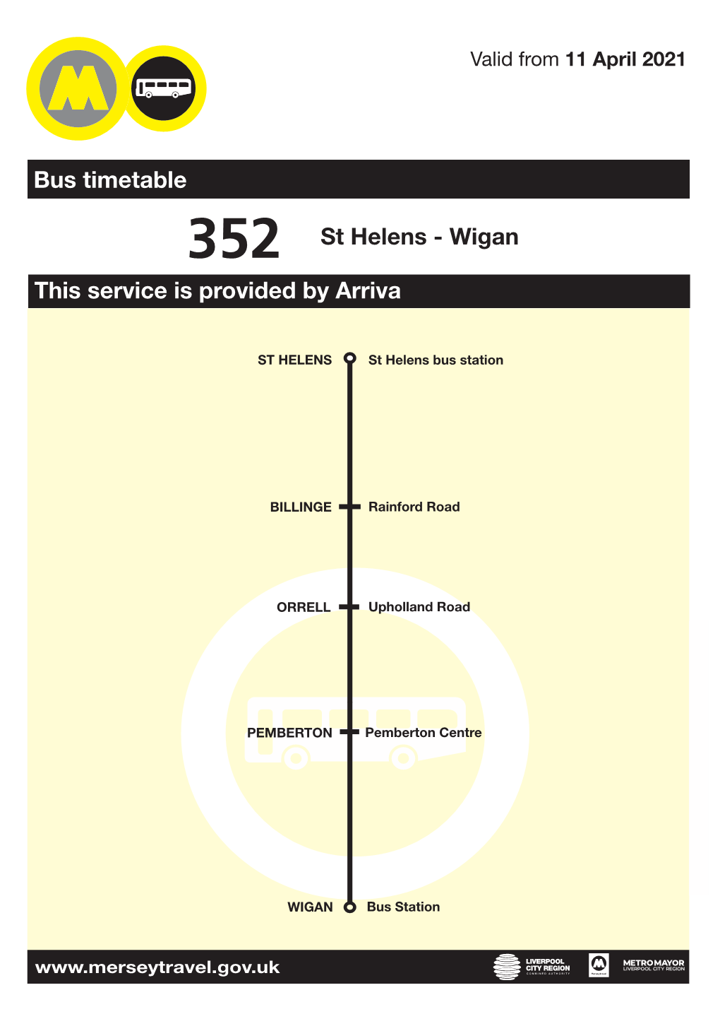 352 Wigan - St Helens Arriva