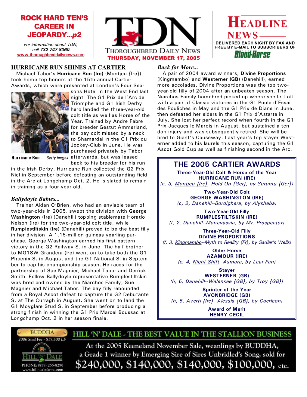 HEADLINE NEWS • 11/17/05 • PAGE 2 of 2