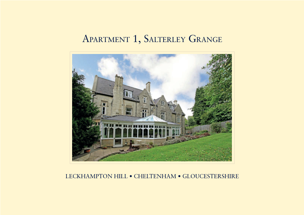 Apartment 1, Salterley Grange