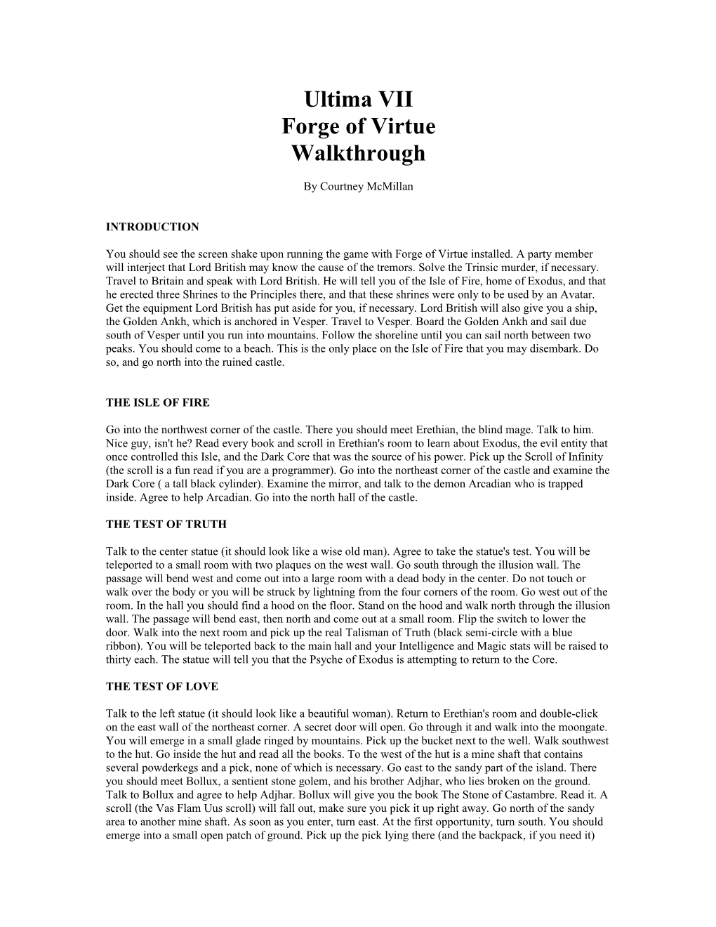 Forge of Virtue