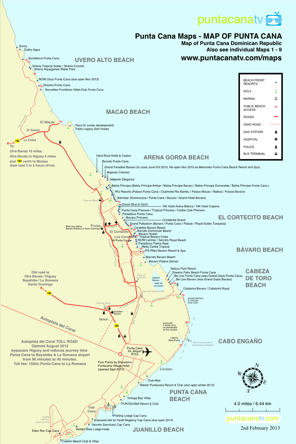 Punta Cana Maps - MAP of PUNTA CANA