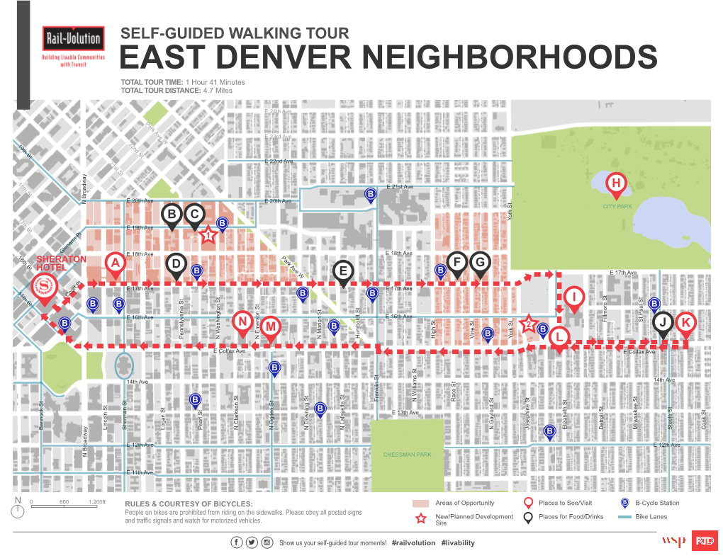 EAST DENVER NEIGHBORHOODS TOTAL TOUR TIME: 1 Hour 41 Minutes TOTAL TOUR DISTANCE: 4.7 Miles