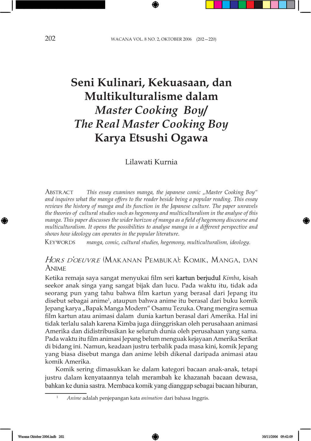 The Real Master Cooking Boy Karya Etsushi Ogawa