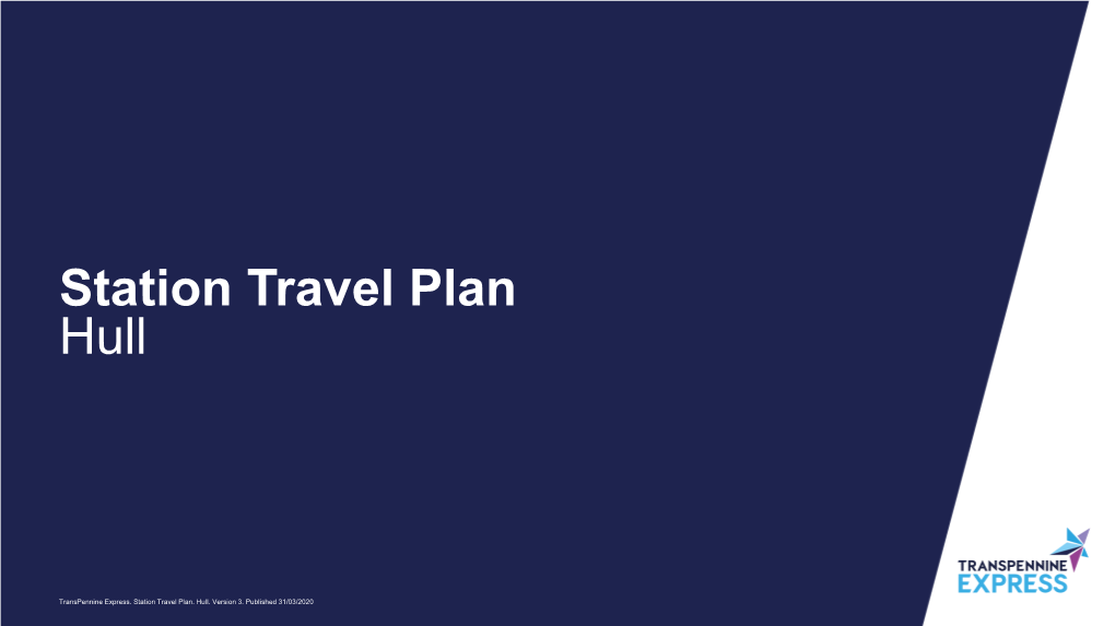Station Travel Plan Hull