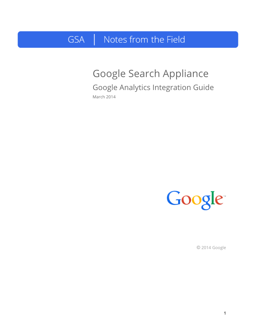 GSA Google Analytics Guide