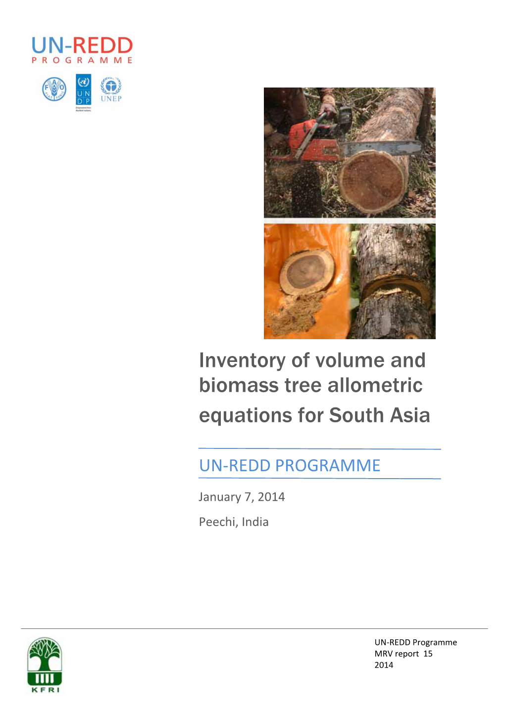 Inventory of Volume and Biomass Tree Allometric Equations for South Asia