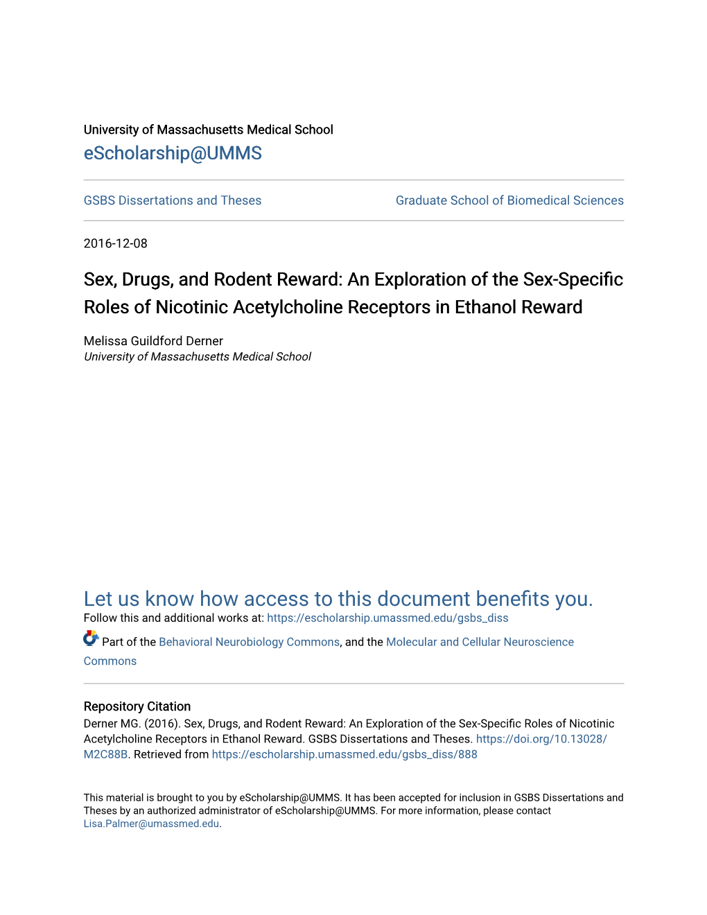 An Exploration of the Sex-Specific Roles of Nicotinic Acetylcholine Receptors in Ethanol Reward