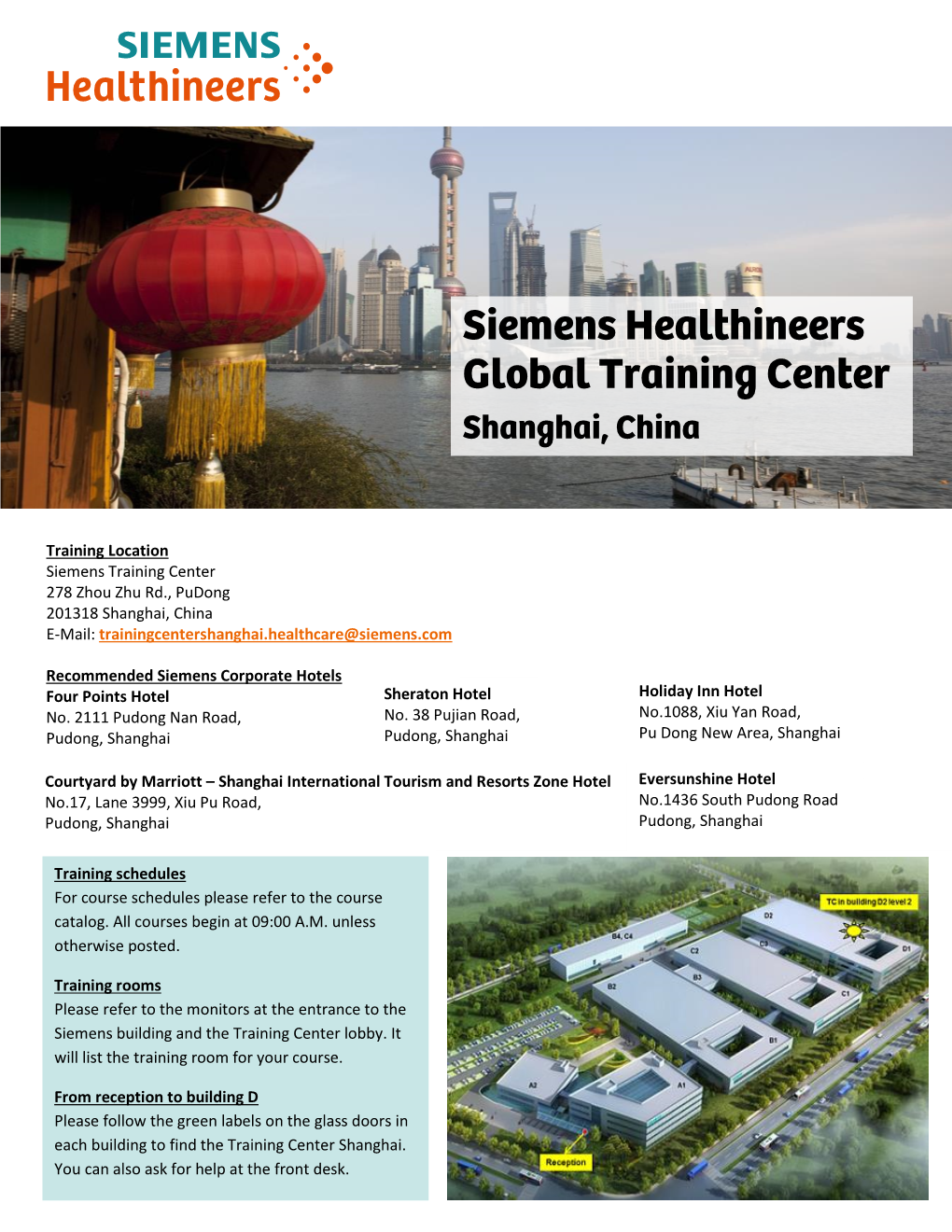 Siemens Healthineers Global Training Center Shanghai, China