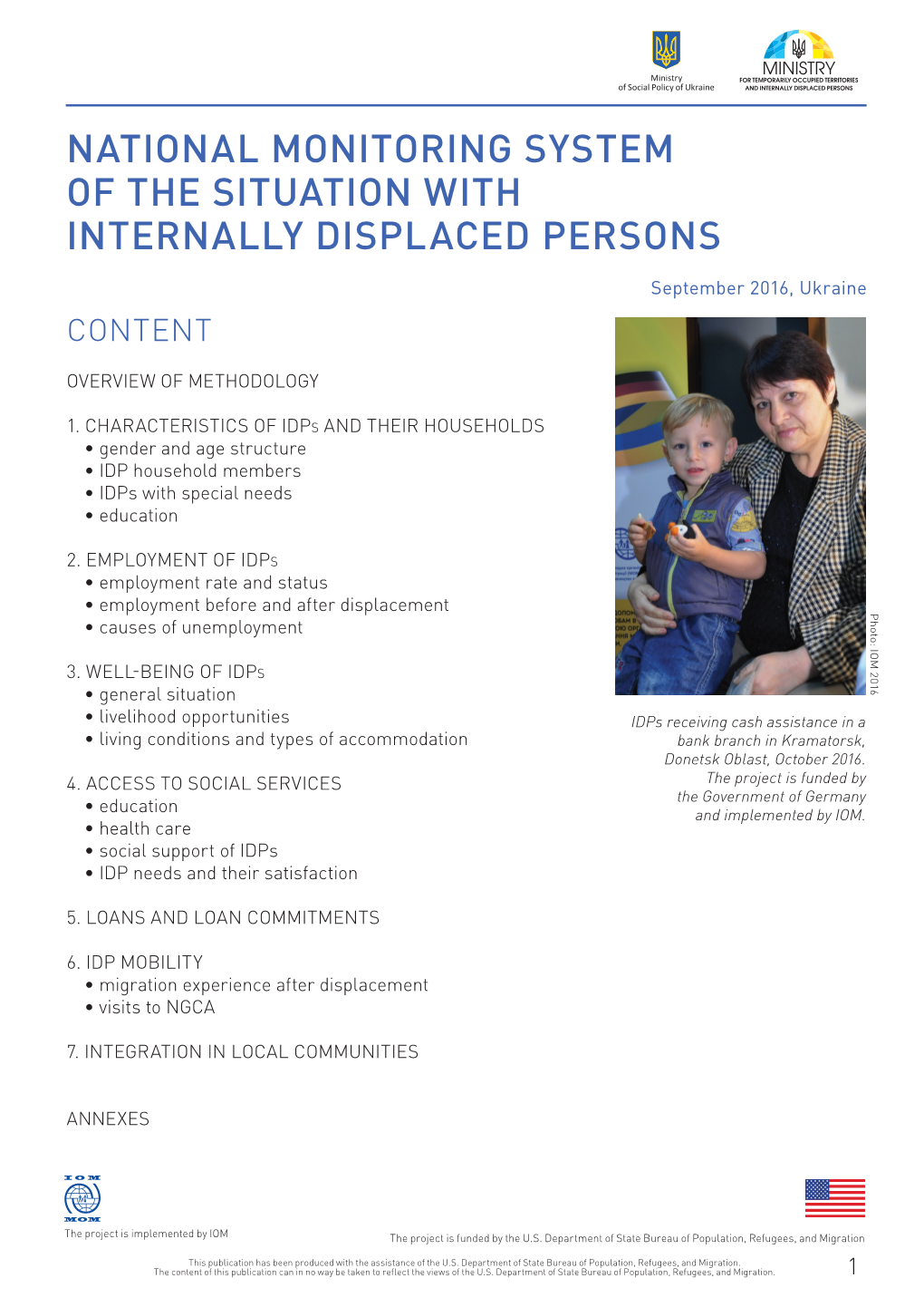 National Monitoring System of the Situation with Internally Displaced Persons
