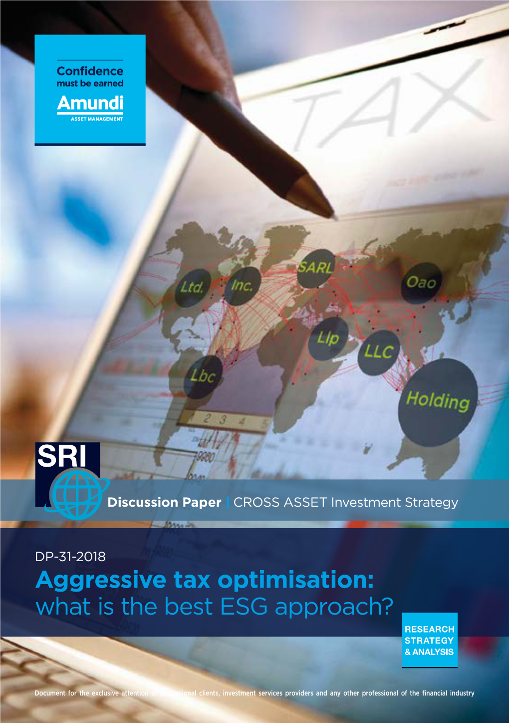 Aggressive Tax Optimisation: What Is the Best ESG Approach? RESEARCH STRATEGY & ANALYSIS