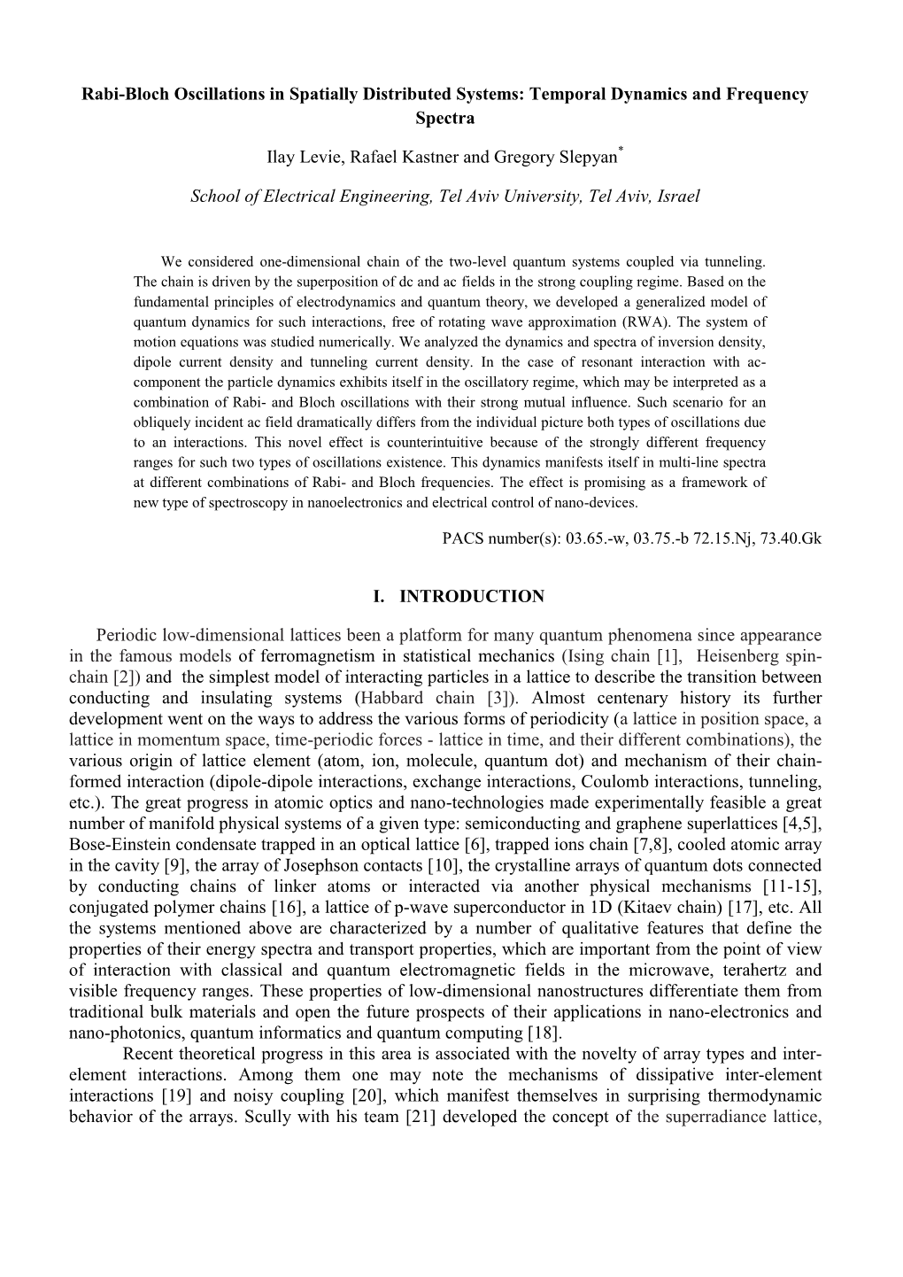 Rabi-Bloch Oscillations in Spatially Distributed Systems: Temporal Dynamics and Frequency Spectra