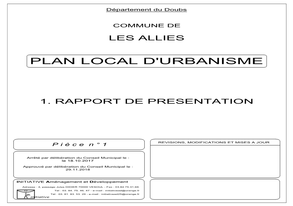 Plan Local D'urbanisme