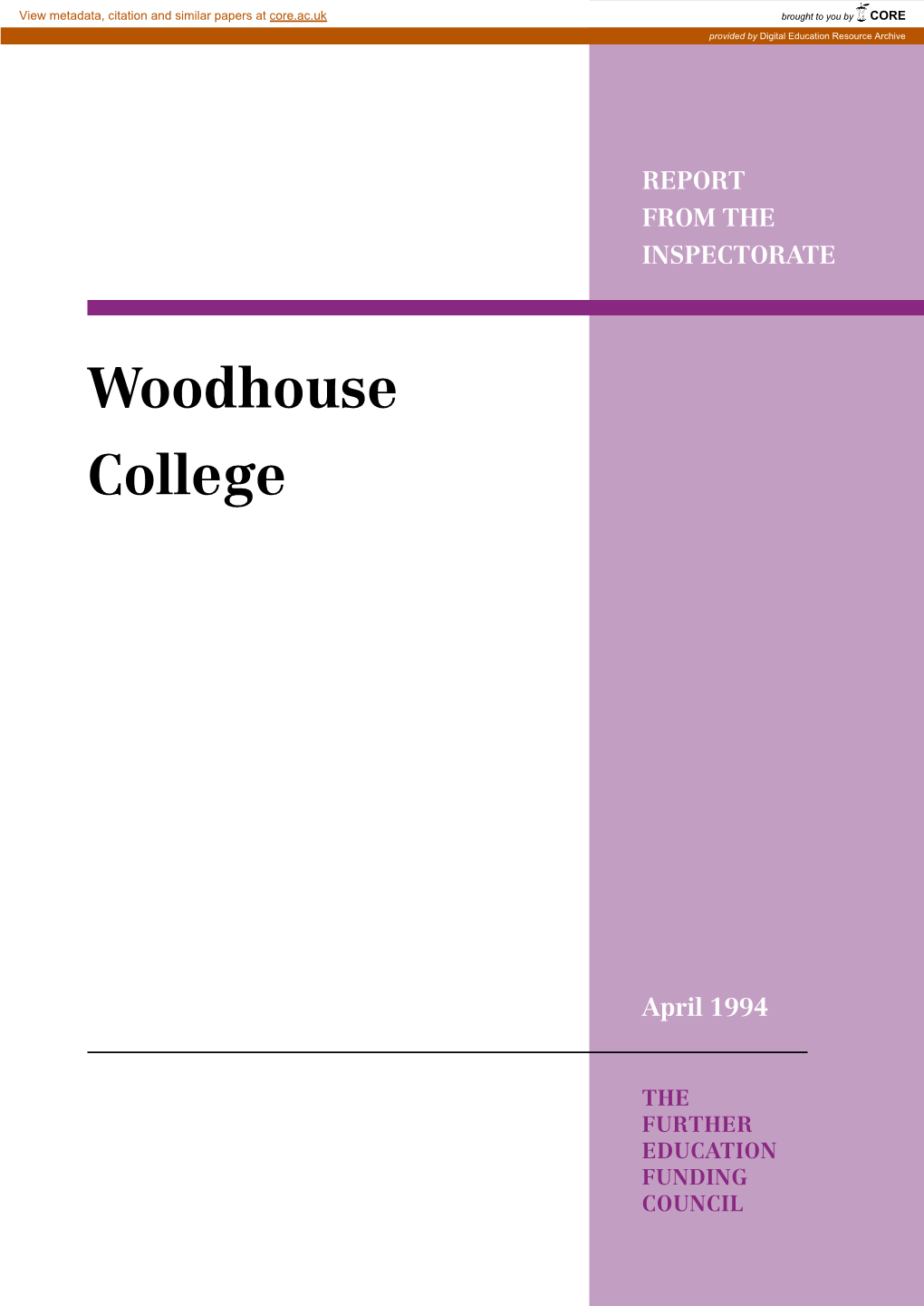 Woodhouse College