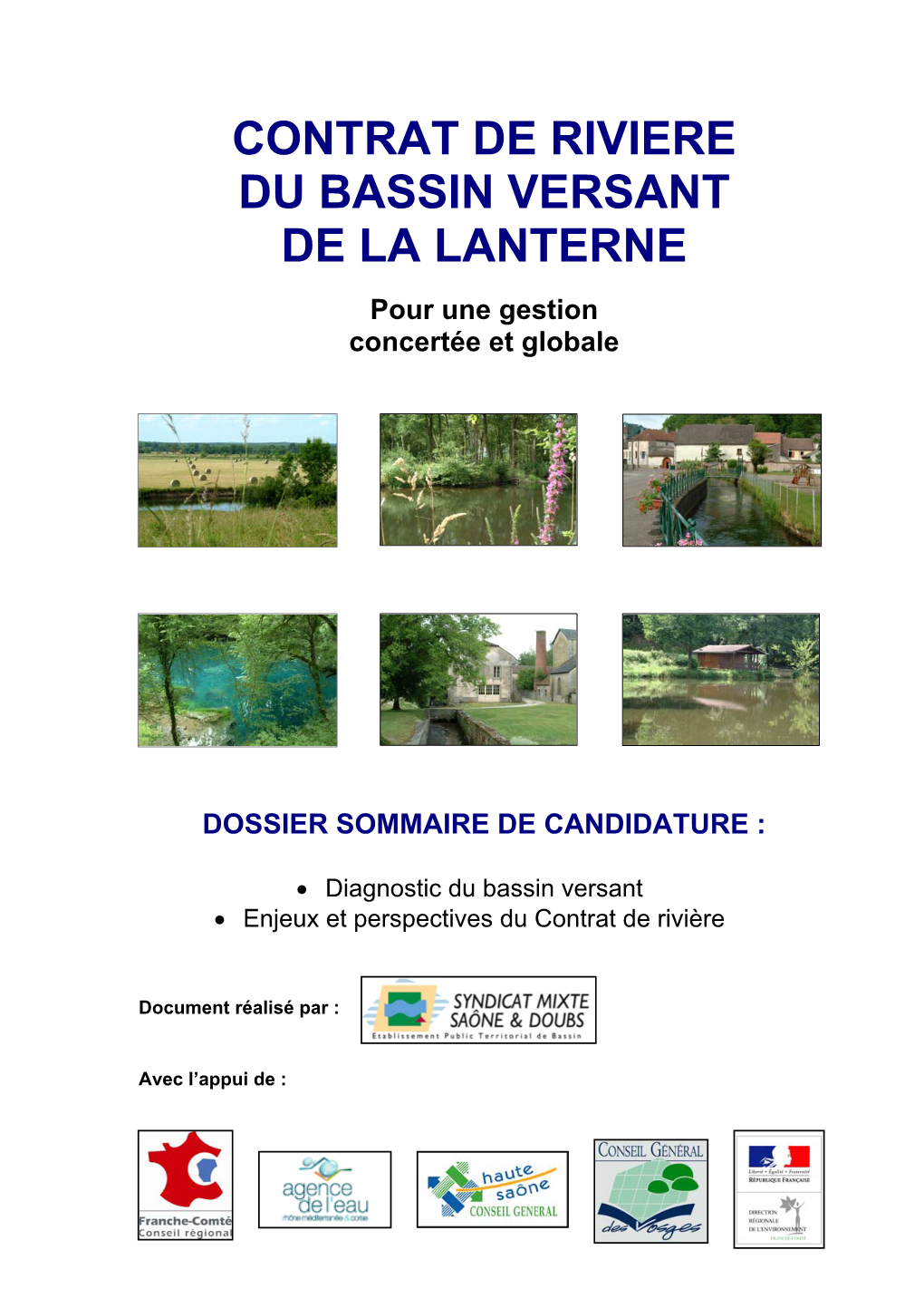 Contrat De Riviere Du Bassin Versant De La Lanterne