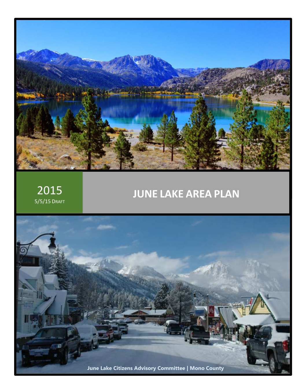 June Lake Area Plan 5/5/15 Draft