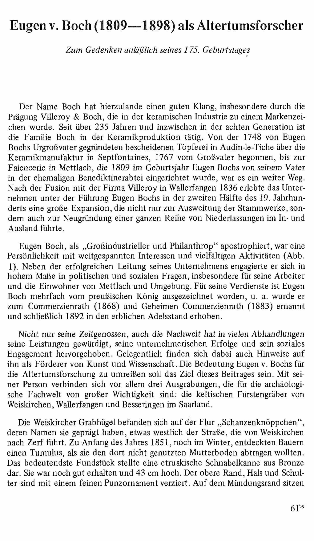 Funde Und Ausgrabungen Im Bezirk Trier 16, 1984